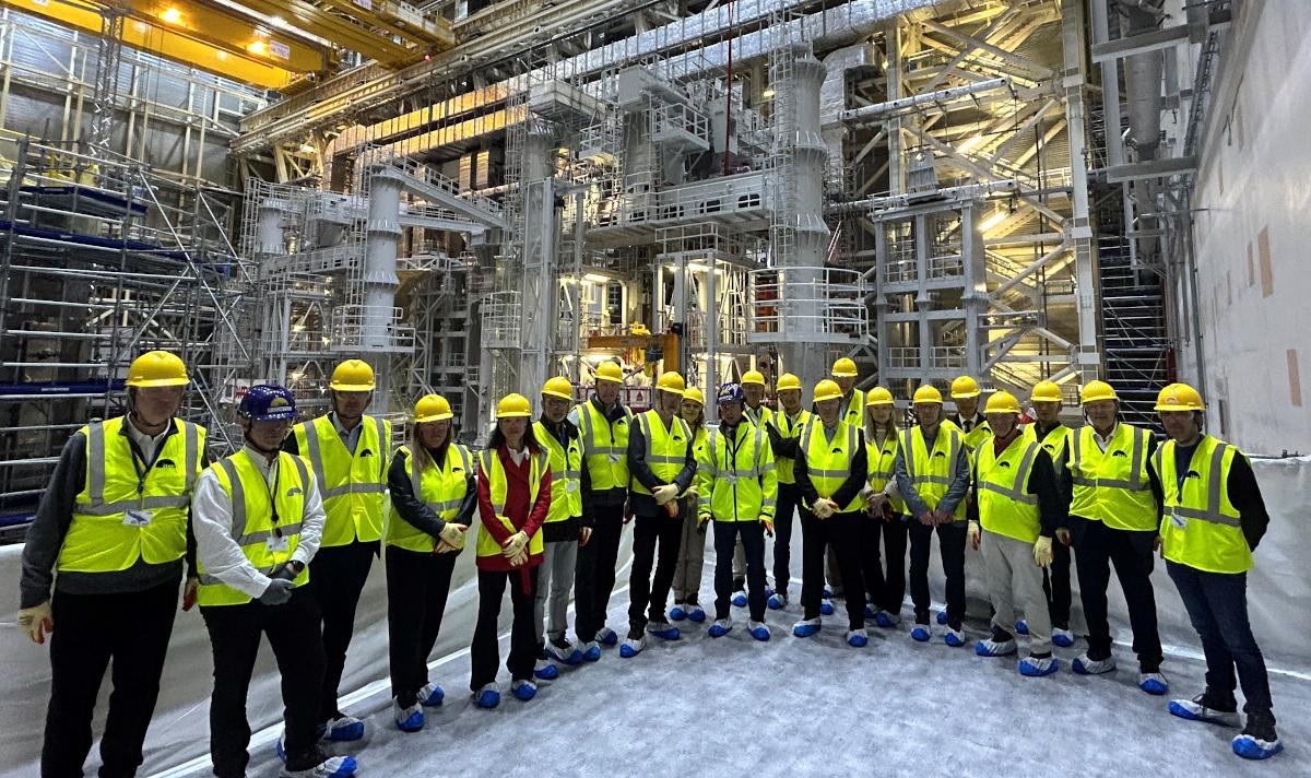 INRA members visiting ITER facility