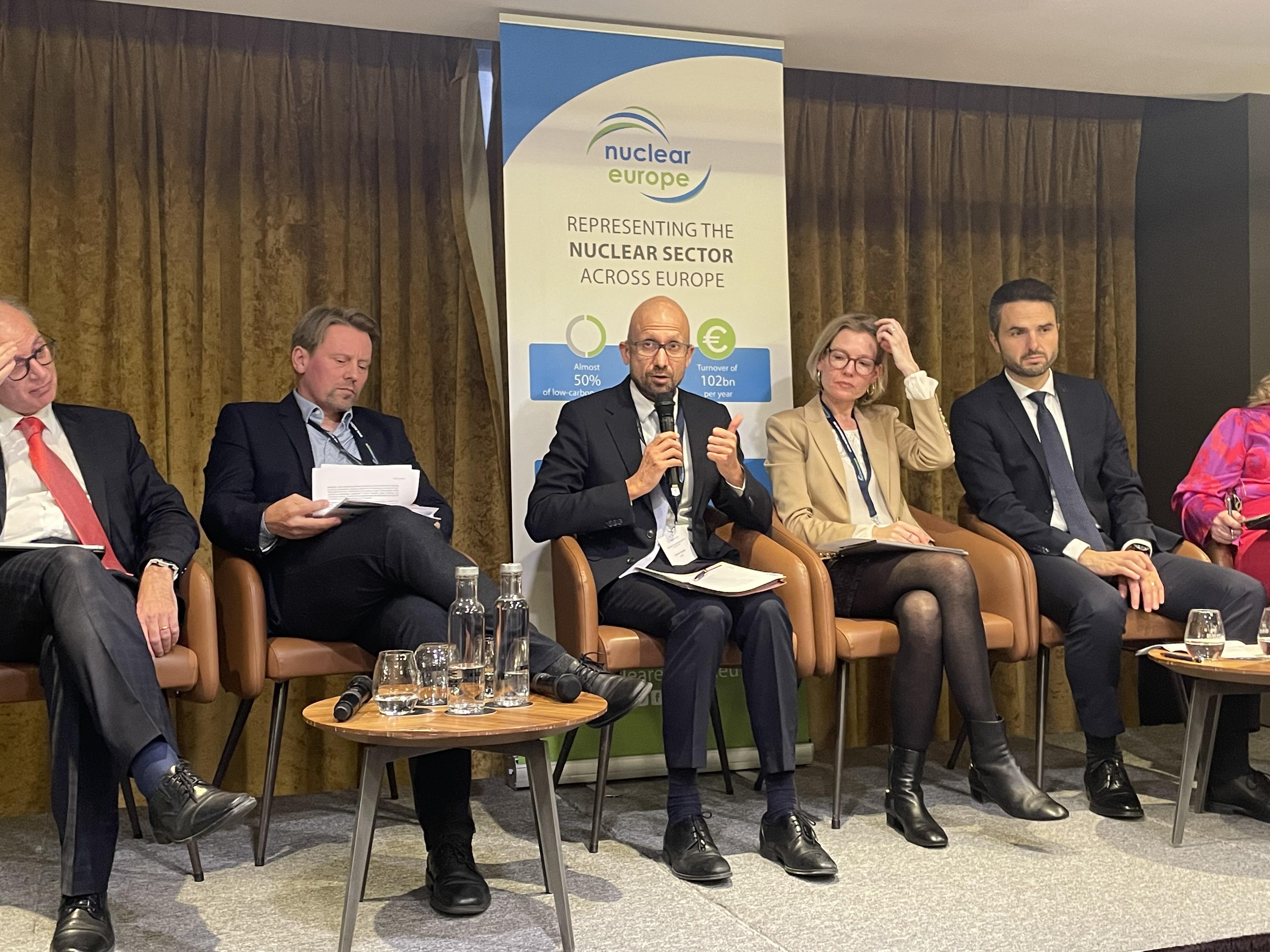 Olivier Gupta, Director general of ASNR, at the annual NuclearEurope seminar.